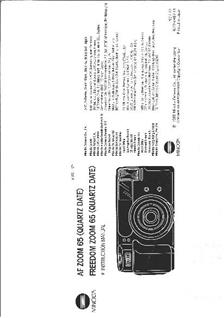 Minolta AF-Zoom 65 manual. Camera Instructions.